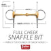 Jeffers Full Cheek Snaffle Horse Bit - A8SC - 5" Copper Mouth - 4