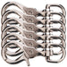 Jeffers Giant Nickel - Plated Scissor Snap, 3 - 3/4" - IAC7-6 - 6 Pack - 4