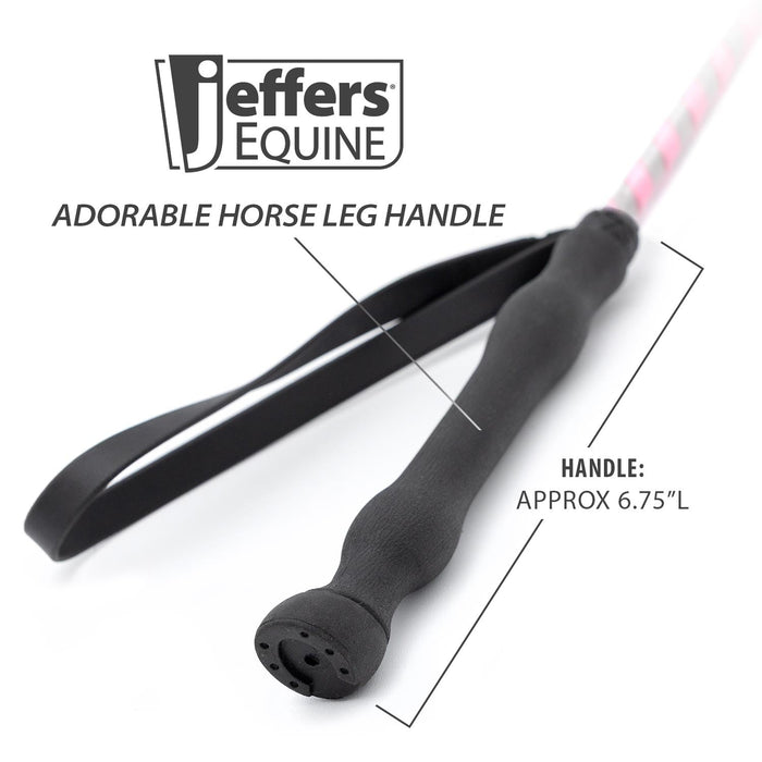Jeffers Glitter Ribbon 26 Inch Riding Crop - IA7H - Pink - 8