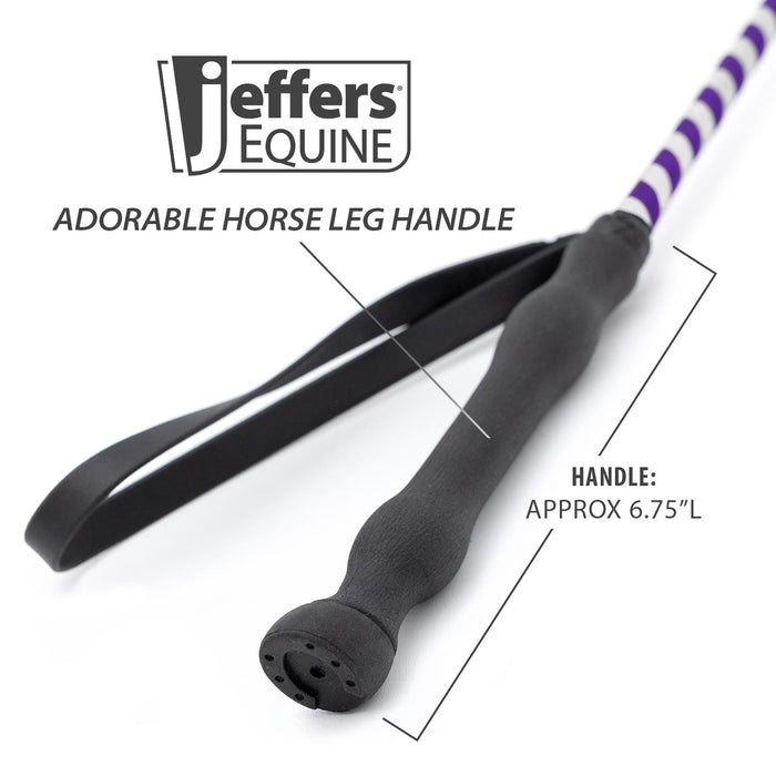 Jeffers Glitter Ribbon 26 Inch Riding Crop - IA7J - Purple - 4