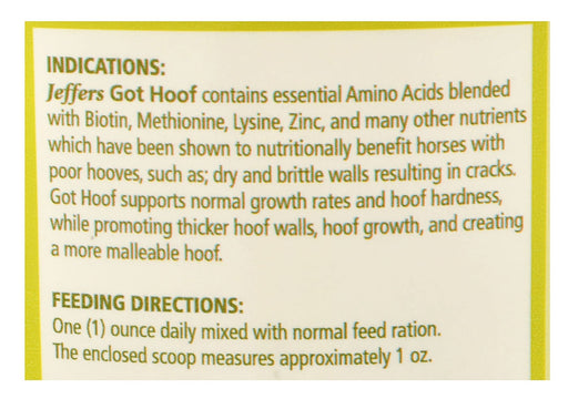 Jeffers Got Hoof? - Jeffers - Animal Health & Wellness > Vitamins & Supplements