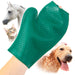 Jeffers GROOMIT - Rubber Grooming Glove for Animals - IAGJ - Dark Green - 13