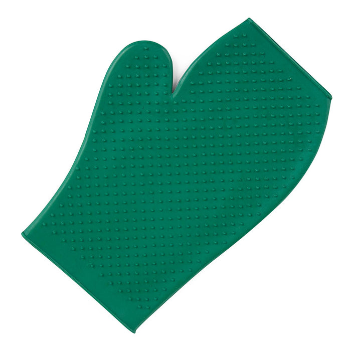 Jeffers GROOMIT - Rubber Grooming Glove for Animals - IAGJ - Dark Green - 14