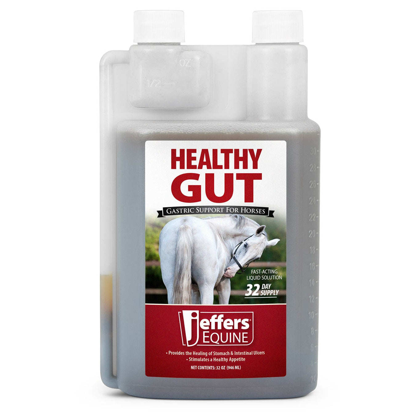 Jeffers Healthy Gut Gastric Support Liquid Supplement for Horses - JEF2PA - 32 oz - 32 Day Supply - 1 - 1