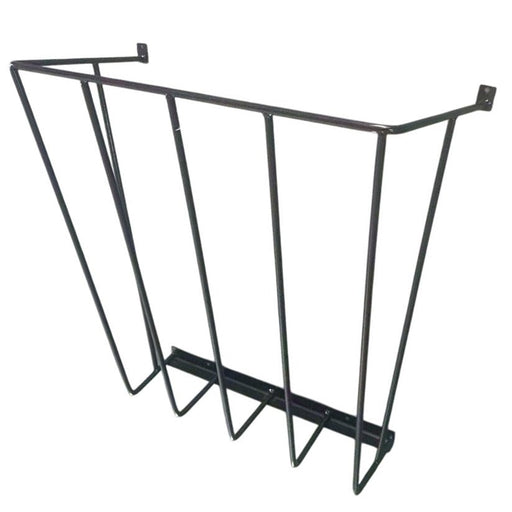 Jeffers Heavy Duty Stall Hay Rack Metal Wall Mounted Horse Feeder - IA9X - Black - 25" T x 24" W x 12" D - Each - 1
