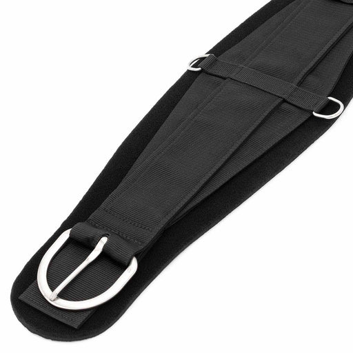 Jeffers Heavy - Duty Western Neoprene Roping Cinch with Stainless Steel Hardware - Y7RT - Black - 28" - 2