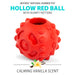 Jeffers Hollow Red Knobby Ball Natural Rubber Dental Treat Dispensing Dog Chew Toy - I7Q1 - Red - Medium - 1 - 2