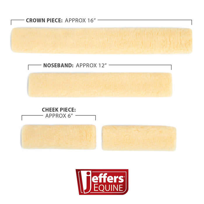 Jeffers Horse Fleece Halter Tube, 4 Piece Comfort Set - IASQ - 3