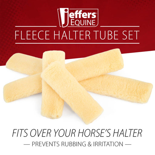 Jeffers Horse Fleece Halter Tube, 4 Piece Comfort Set - IASQ - 2