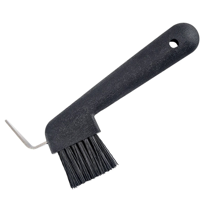 Jeffers Horse Hoof Pick & Brush Combination Tool - IAF1 - Black - 2