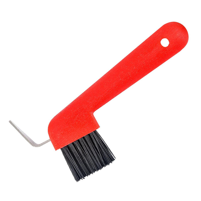 Jeffers Horse Hoof Pick & Brush Combination Tool - IAF2 - Red - 3
