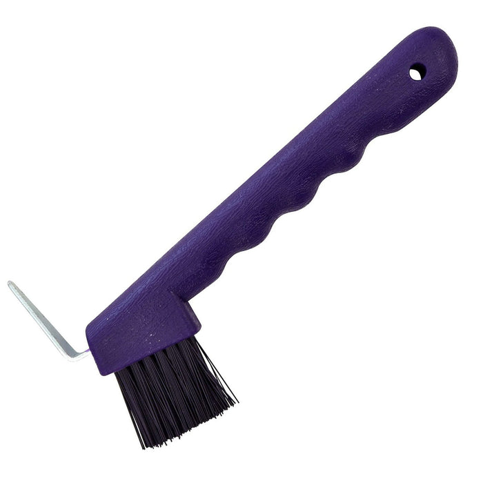 Jeffers Horse Hoof Pick & Brush Combination Tool - IAF6 - Purple - 6