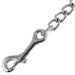 Jeffers Horse Lead Chain with Bolt Snap End & Square Eye Swivel End - IABF - 30" - Brass - plated - 5