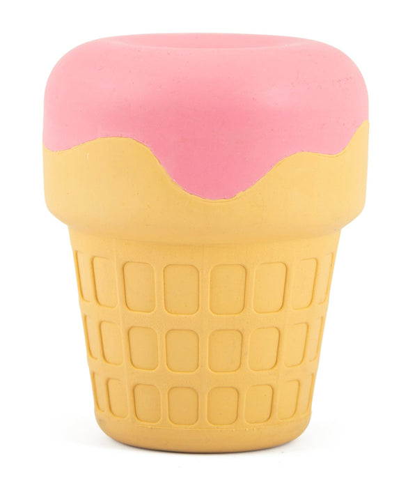 Jeffers Ice Cream Cone Natural Rubber Stuffable Treat Dispensing Dental Dog Chew Toy - I7QV - Multi - Medium - 1 - 12
