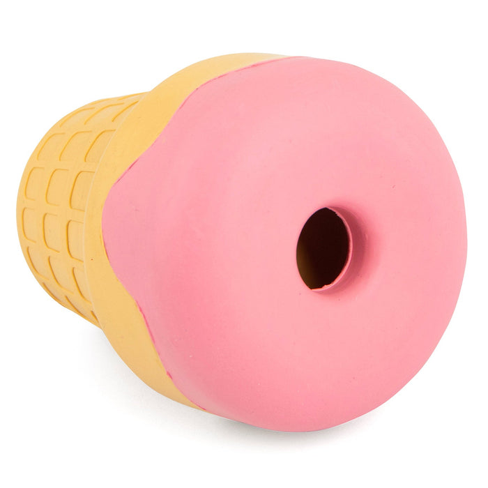 Jeffers Ice Cream Cone Natural Rubber Stuffable Treat Dispensing Dental Dog Chew Toy - I7QX - Multi - Large - 1 - 20