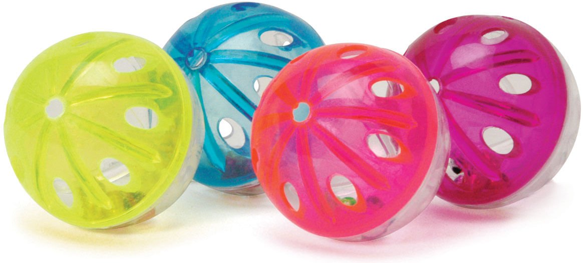 Jeffers Jingle Balls Cat Toy, 4 - pk - Jeffers - Cat Supplies > Cat Toys