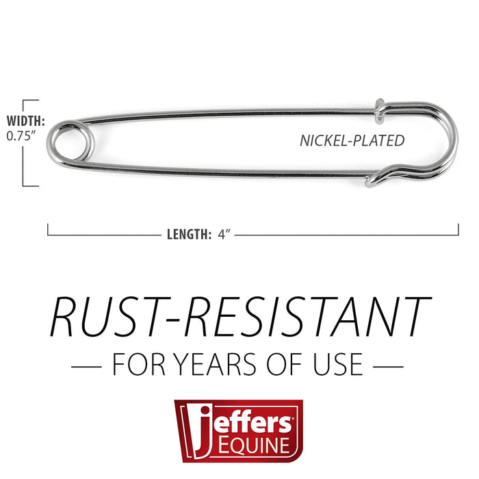 Jeffers Jumbo Multi - Purpose Blanket Pins, 10 - Pack - IABS - 10 ct - 5