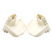 Jeffers Keyhole Plastic Jump Cups, Pair - IA1D - White - 5" Each - Set of 2 - 1
