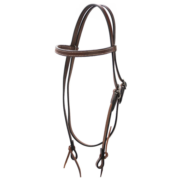 Jeffers Leather Browband Headstall - GAGE9 - Havana - 1