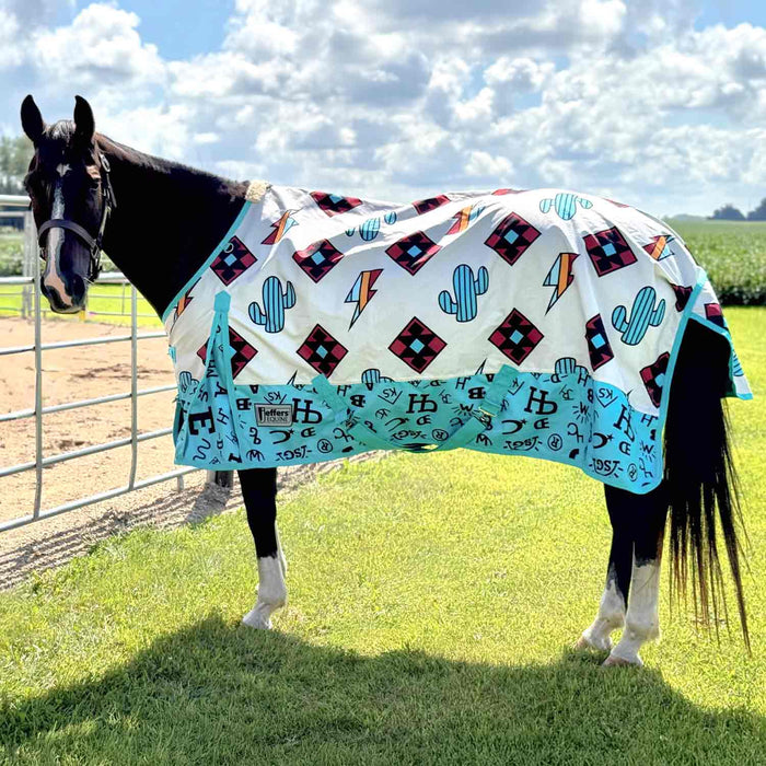 Jeffers Limited Edition "The Avarie" 1200 Denier Economy Plus Standard Neck Medium Weight Horse Turnout Blanket, 240g Fill - GAGYP - Avarie - 66" - 1
