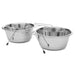 Jeffers Low Profile Stainless Steel Double Diner Pet Bowls - G3D1 - 16 oz - 1