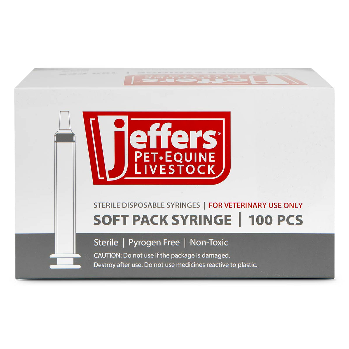 Jeffers Luer Lock Syringes | Veterinary Syringes in Boxes of 100