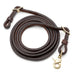 Jeffers LuxeLeather Heavy Oiled Adjustable Roping Rein with Scissor Snap for Horses - JEF13N - Heavy Oiled - 1/2" x 7' - 1 - 1