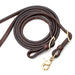 Jeffers LuxeLeather Heavy Oiled Adjustable Roping Rein with Scissor Snap for Horses - JEF13P - Heavy Oiled - 1/2" x 8' - 1 - 8
