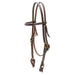 Jeffers LuxeLeather Heavy Oiled Browband Headstall with Quick Change Bit Ends for Horses - JEF13T - Heavy Oiled - Full - 1 - 1
