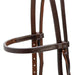 Jeffers LuxeLeather Heavy Oiled Browband Headstall with Water Tie Bit Ends for Horses - JEF13S - Heavy Oiled - Full - 1 - 2