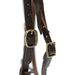 Jeffers LuxeLeather Heavy Oiled Browband Headstall with Water Tie Bit Ends for Horses - JEF13S - Heavy Oiled - Full - 1 - 4