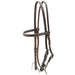 Jeffers LuxeLeather Heavy Oiled Browband Headstall with Water Tie Bit Ends for Horses - JEF13S - Heavy Oiled - Full - 1 - 1