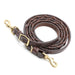 Jeffers LuxeLeather Heavy Oiled Laced Barrel Rein for Horses - JEF13H - Heavy Oiled - 3/4" x 7.5' - 1 - 8