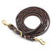 Jeffers LuxeLeather Heavy Oiled Laced Barrel Rein for Horses - JEF13H - Heavy Oiled - 3/4" x 7.5' - 1 - 3