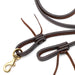 Jeffers LuxeLeather Heavy Oiled Roping Rein with Bolt Snap for Horses - JEF136 - Heavy Oiled - 5/8" x 8' - 1 - 4