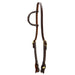 Jeffers LuxeLeather Heavy Oiled Sliding Ear Headstall with Quick Change Bit Ends for Horses - JEF13V - Heavy Oiled - Full - 1 - 1