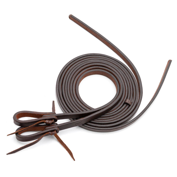 Jeffers LuxeLeather Heavy Oiled Split Reins for Horses - JEF13J - Heavy Oiled - 5/8" x 8' - 1 pair - 5