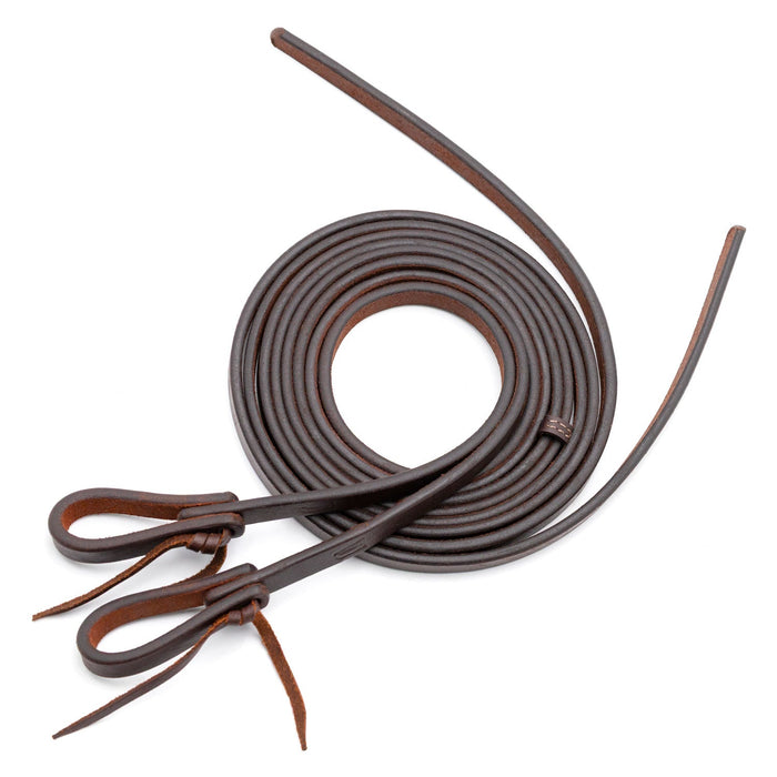 Jeffers LuxeLeather Heavy Oiled Split Reins for Horses - JEF13J - Heavy Oiled - 5/8" x 8' - 1 pair - 1