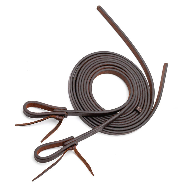Jeffers LuxeLeather Heavy Oiled Split Reins for Horses - JEF13J - Heavy Oiled - 5/8" x 8' - 1 pair - 4
