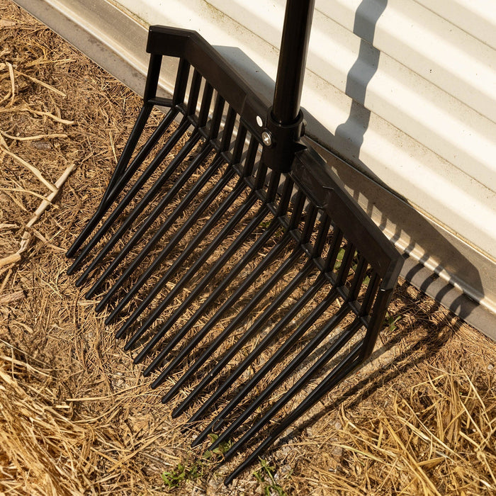 Jeffers Manure & Bedding Fork (& Replacement Heads) - IAE1 - Head with 48" Handle - Regular - 18 Tines - Each - 4