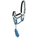 Jeffers Matching Horse Halter & Lead Rope 2 Piece Set, Full Size - GAG1SY - Hamilton Blue & Slate Plaid - Full - 12