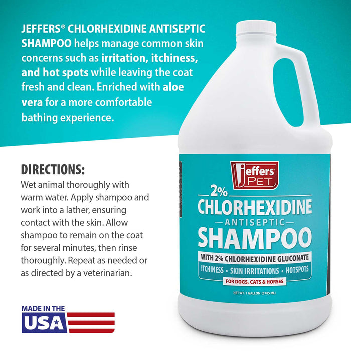 Jeffers Medicated 2% Chlorhexidine Shampoo for Dogs, Cats & Horses - JEFFFE - 16 oz - 1 - 7