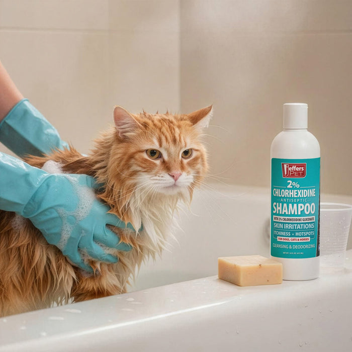 Jeffers Medicated 2% Chlorhexidine Shampoo for Dogs, Cats & Horses - JEFFFE - 16 oz - 1 - 9