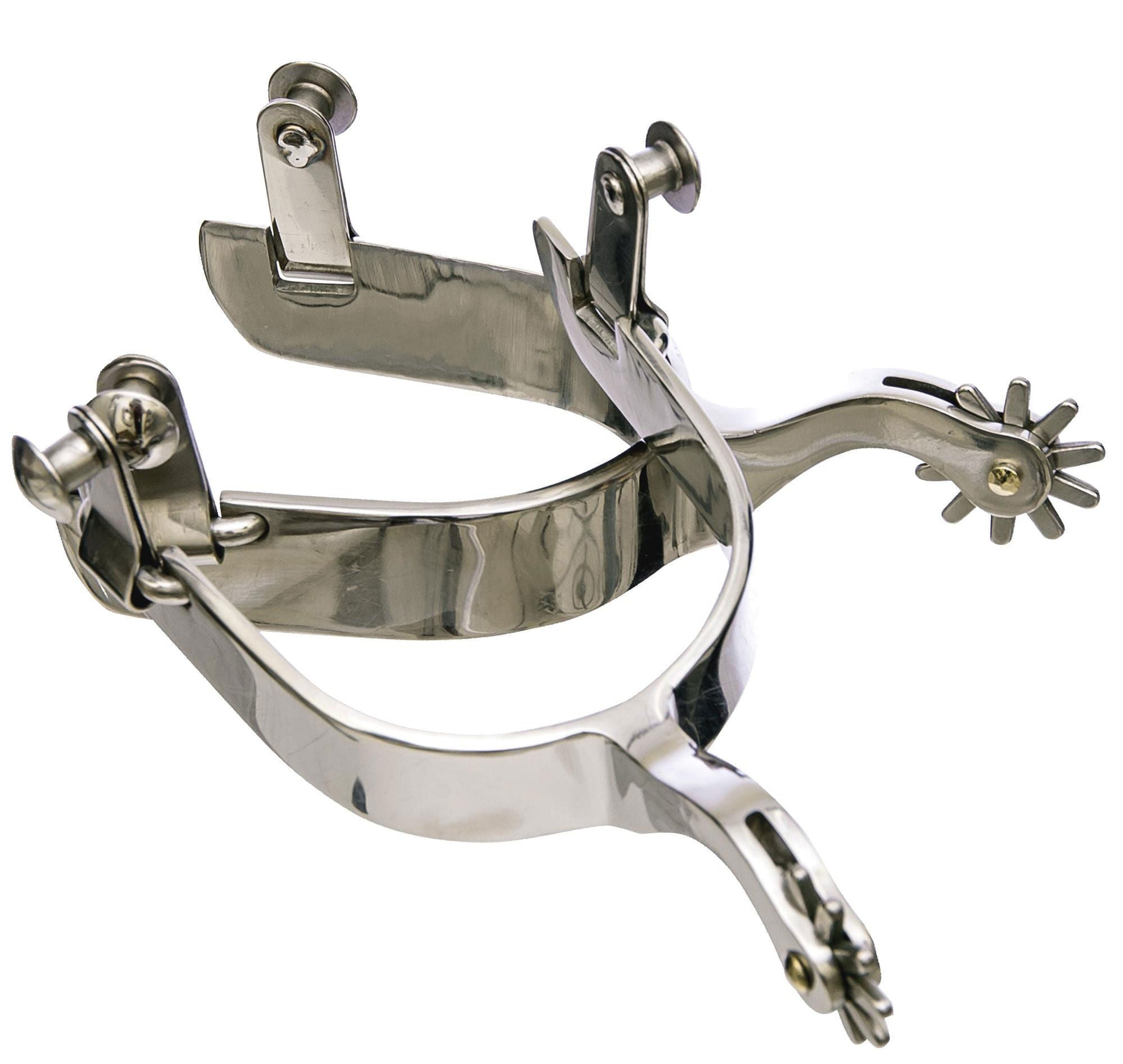 10-pt Antique Brown Rowel Spurs — Jeffers