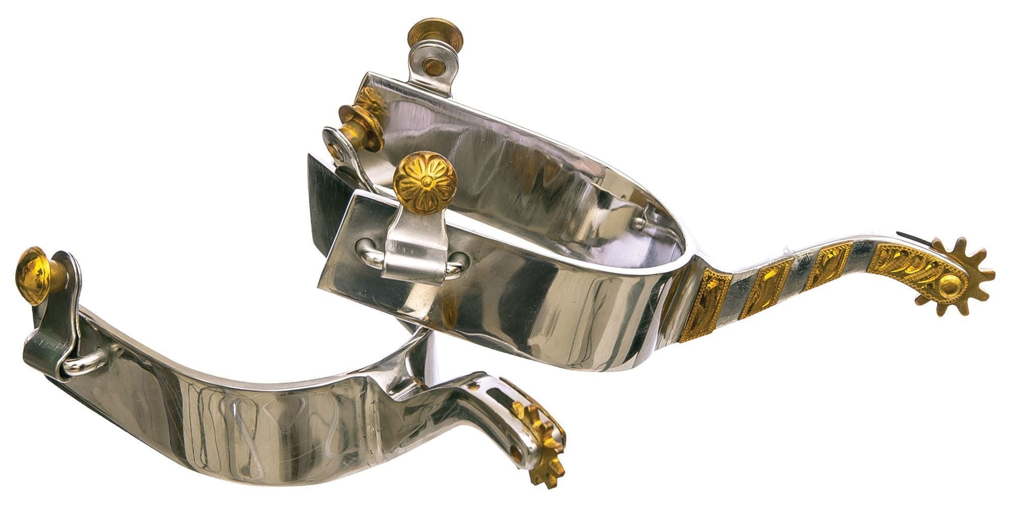 10-pt Antique Brown Rowel Spurs — Jeffers