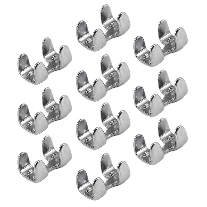 Jeffers Metal Rope Clamps - IACR - Zinc/Steel - 1" x 1 - 3/4" - Pack of 10 - 5