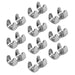 Jeffers Metal Rope Clamps - IACR - Zinc/Steel - 1" x 1 - 3/4" - Pack of 10 - 5