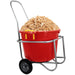 Jeffers Muck Bucket Cart, Galvanized Steel Waste Bucket Carrier - IA9U - Silver - Each - 4