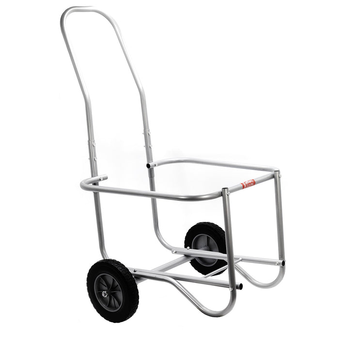 Jeffers Muck Bucket Cart, Galvanized Steel Waste Bucket Carrier - IA9U - Silver - Each - 1