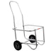 Jeffers Muck Bucket Cart, Galvanized Steel Waste Bucket Carrier - IA9U - Silver - Each - 1